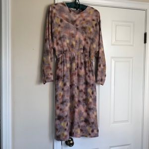 COS | Dresses | Cos Lowcut Back Linen Midi Dress Orange Sz Xs | Poshmark